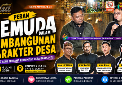 Podcast BISA Bahas Peran Pemuda dalam Pembangunan Karakter Desa Randupitu Podcast BISA Bahas Peran Pemuda dalam Pembangunan Karakter Desa Randupitu