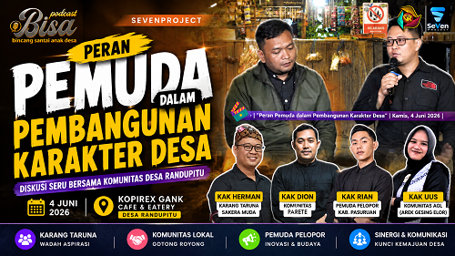 Podcast BISA Bahas Peran Pemuda dalam Pembangunan Karakter Desa Randupitu Podcast BISA Bahas Peran Pemuda dalam Pembangunan Karakter Desa Randupitu